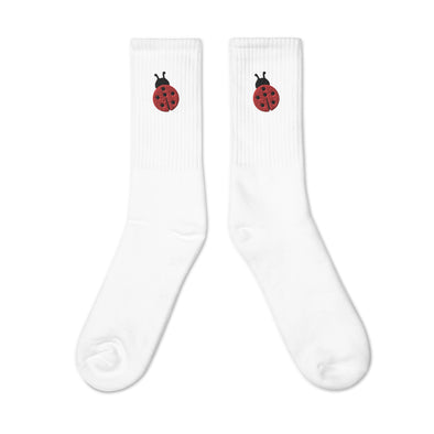 Jolie - Embroidered Lady Bug Socks