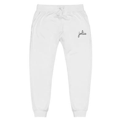 Jolie - Script Logo Embroidered Sweatpants