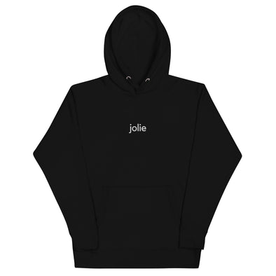 Jolie - Block Logo Embroidered Hoodie