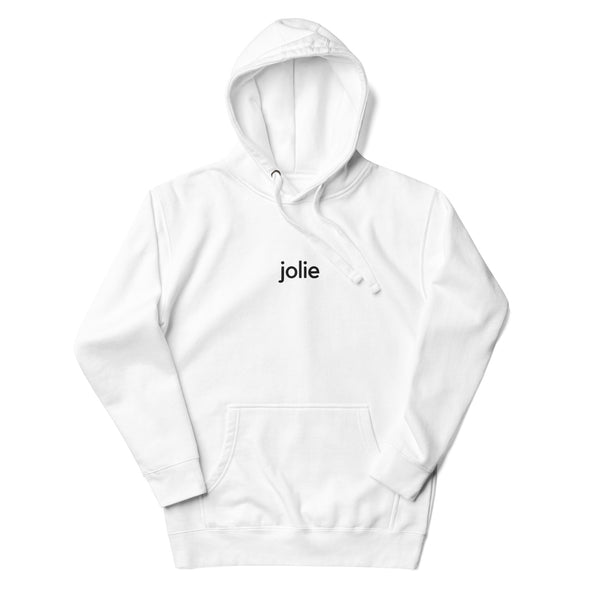 Jolie - Block Logo Embroidered Hoodie