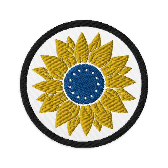 Ukraine Sunflower Embroidered Patch
