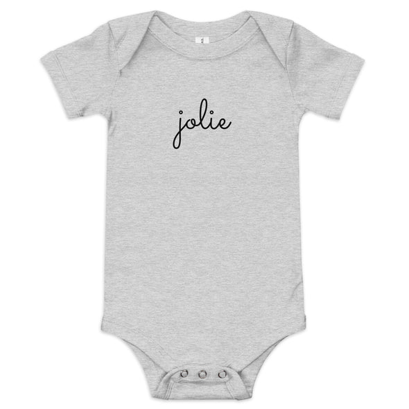 Jolie - Script Logo Onesie