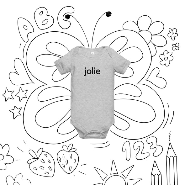 Jolie - Block Logo Onesie