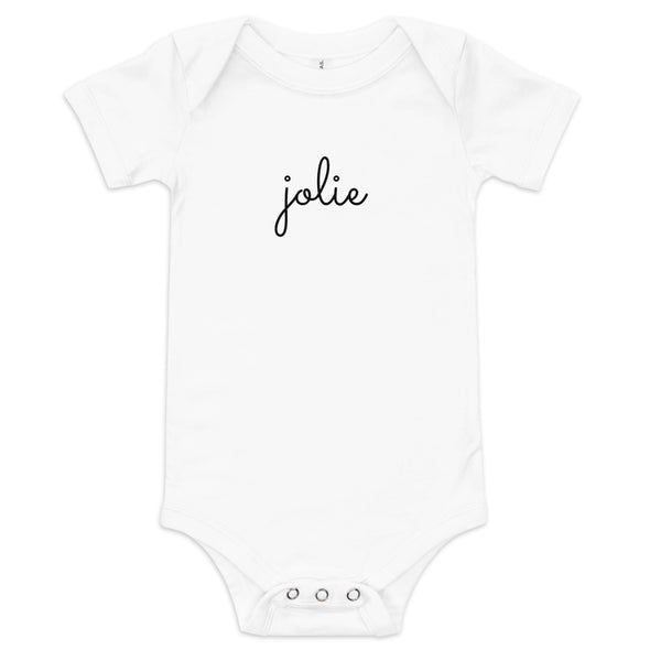 Jolie - Script Logo Onesie