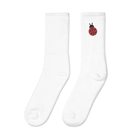 Jolie - Ladybug Logo Embroidered Socks