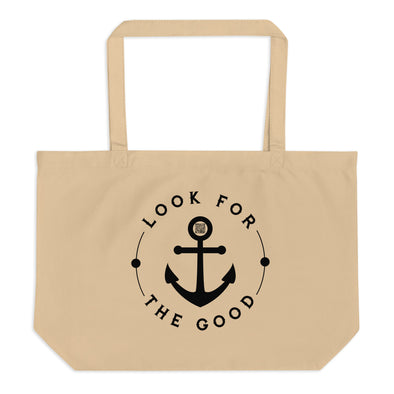 Look For The Good - Large organic tote bag