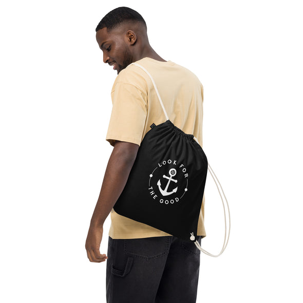 Look For The Good - Organic Cotton Drawstring Bag