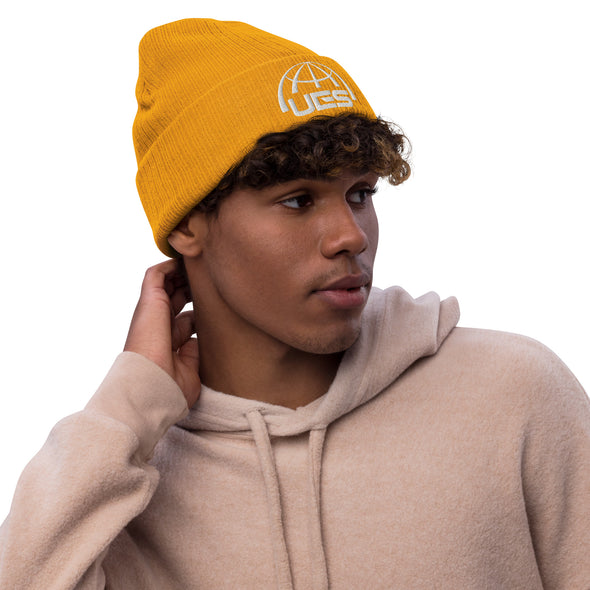 UES Ribbed knit beanie