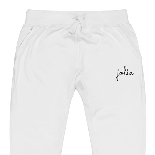 Jolie - Script Logo Embroidered Sweatpants