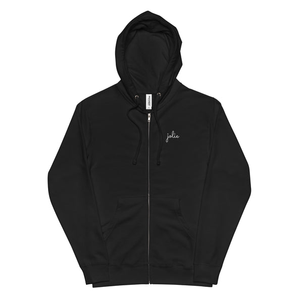 Jolie - Unisex fleece zip up hoodie