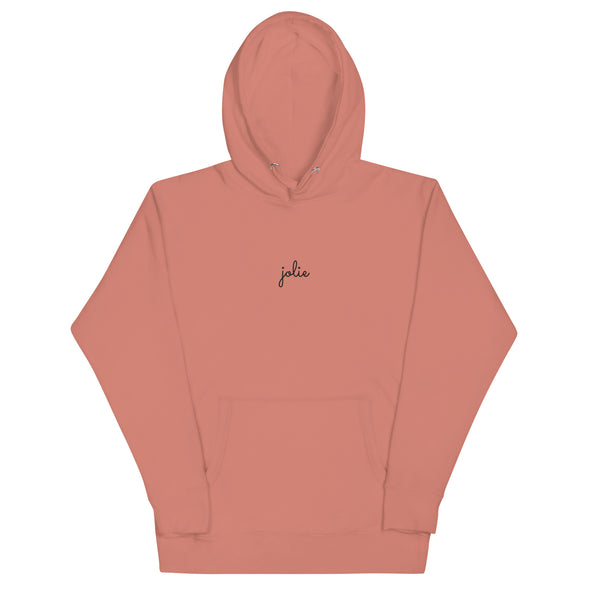 Jolie - Script Logo Embroidered Hoodie