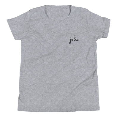 Jolie - Kids Embroidered Logo Tee