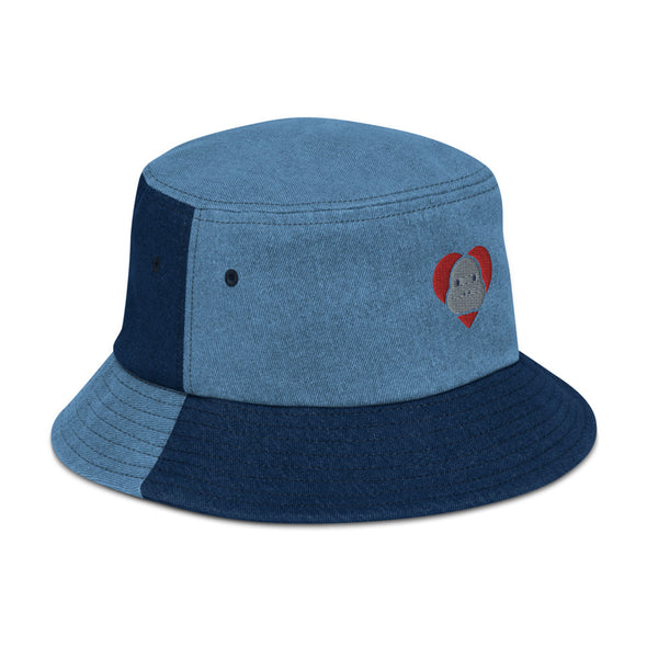 ManiTees Denim Patchwork Bucket Hat