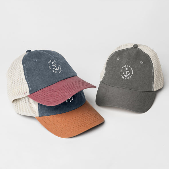 Look For The Good - Pigment-Dyed Trucker Hat